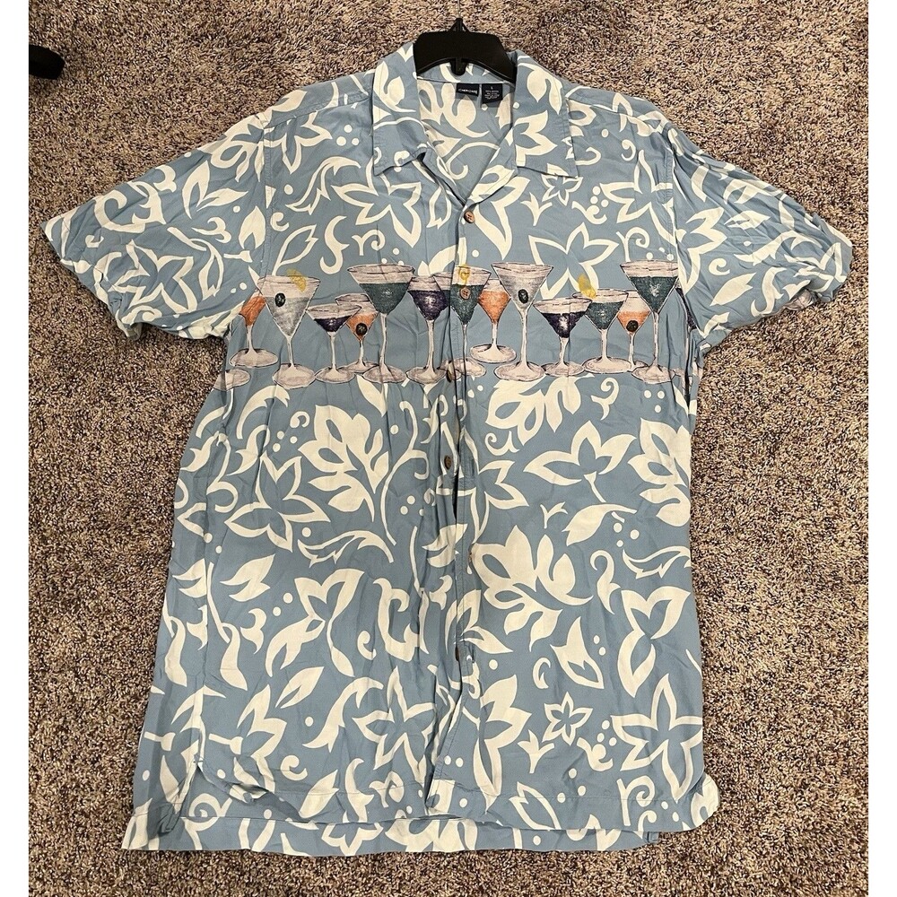 Cherokee Brand Large Tall Hawaiian Style Camp Shirt